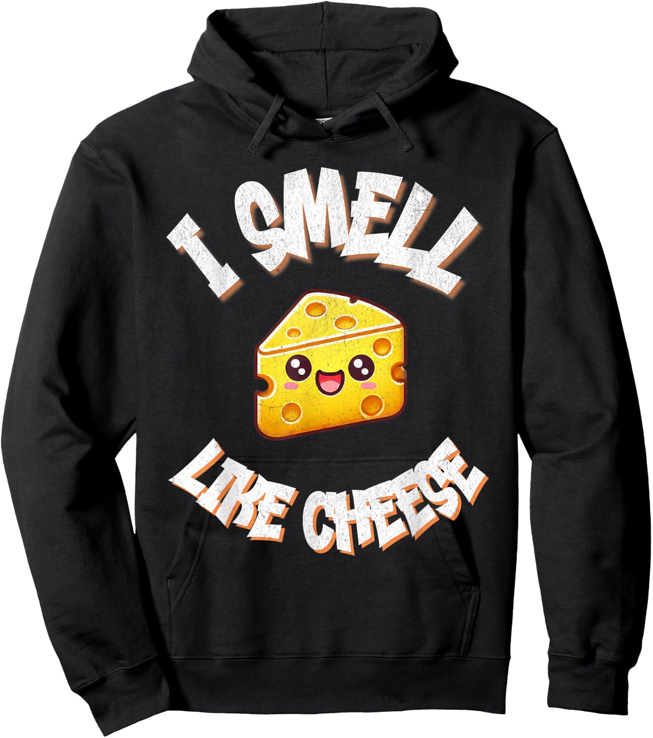 I Smell Like Cheese Funny Food Lover Humor Print Hoodie - Hoodie | Black