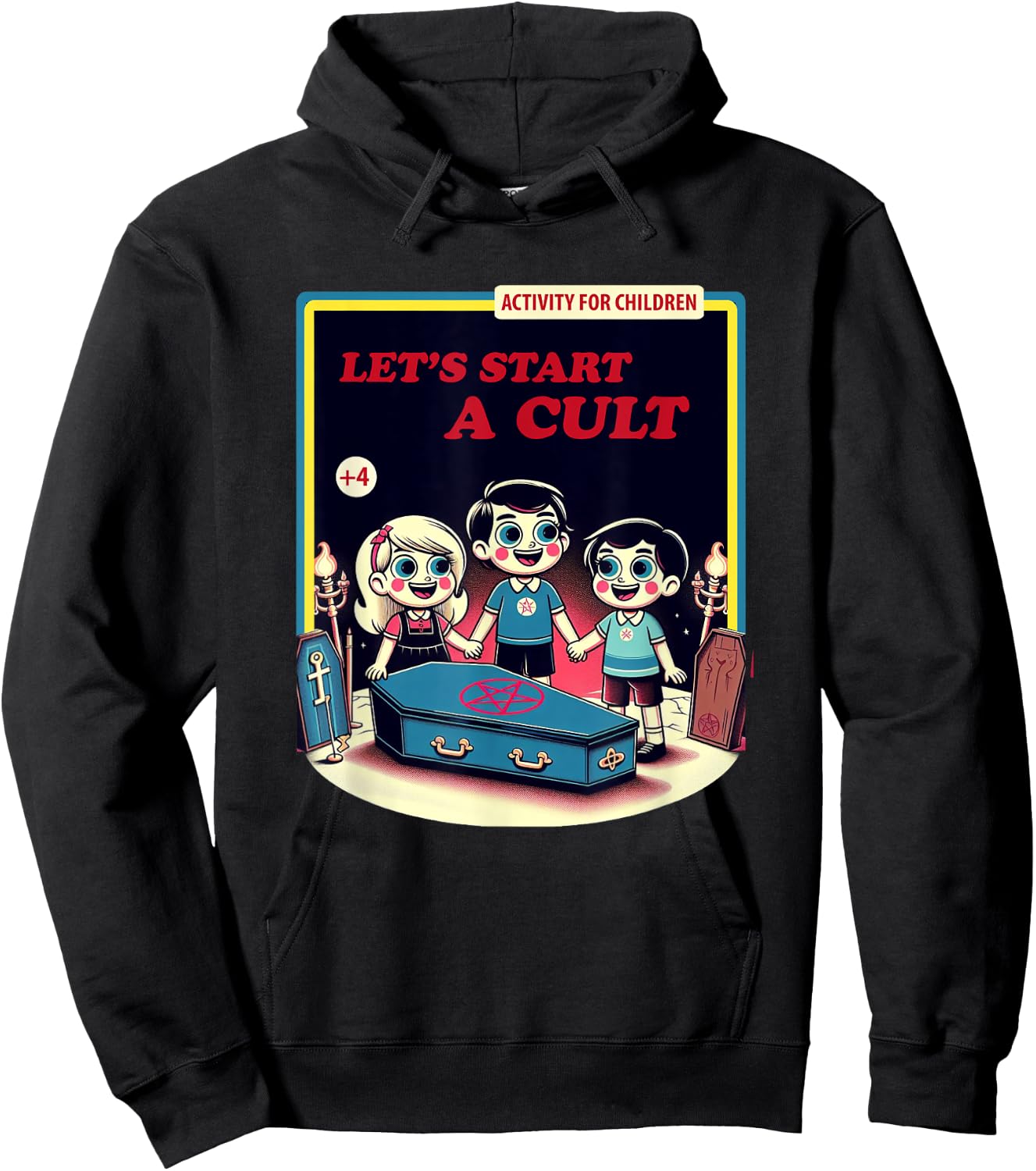 Let's Start a Cult Funny Dark Humor Hoodie - Hoodie | Black