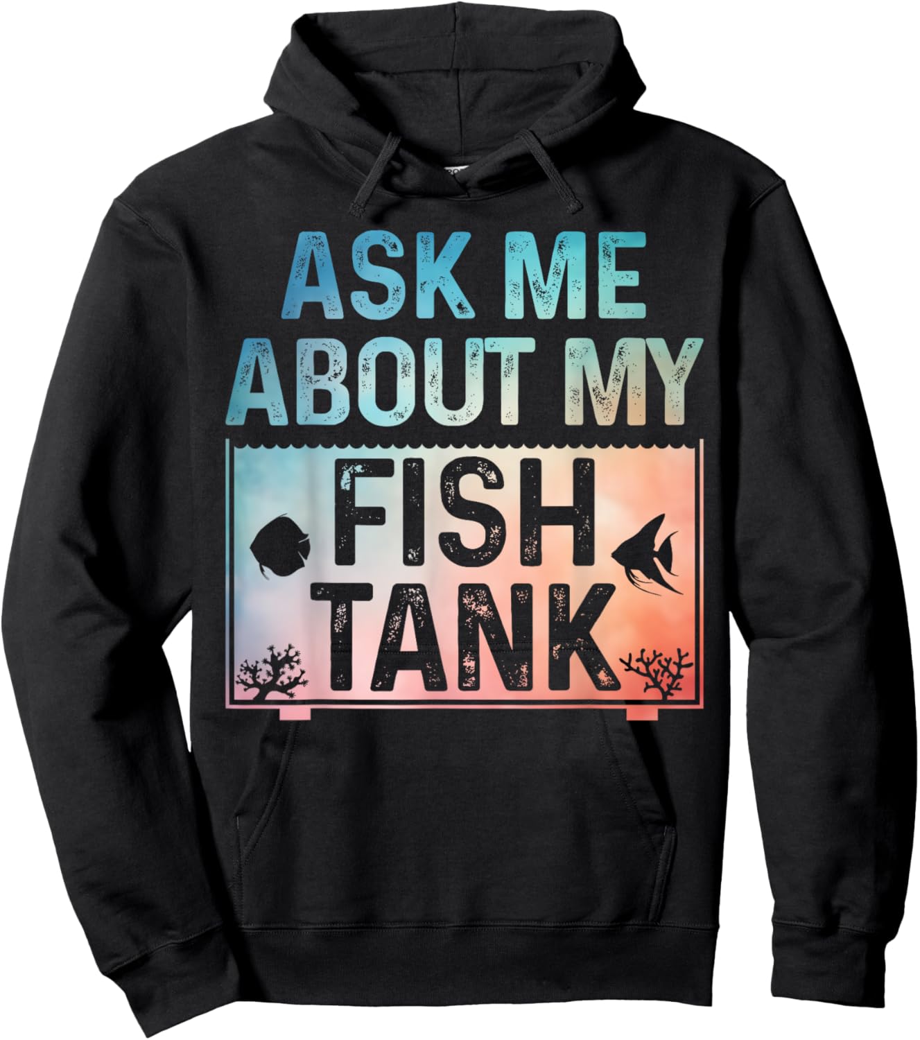 Funny Fish Tank Art Women Fish Tank Aquarium Lover Hoodie - Hoodie | Black