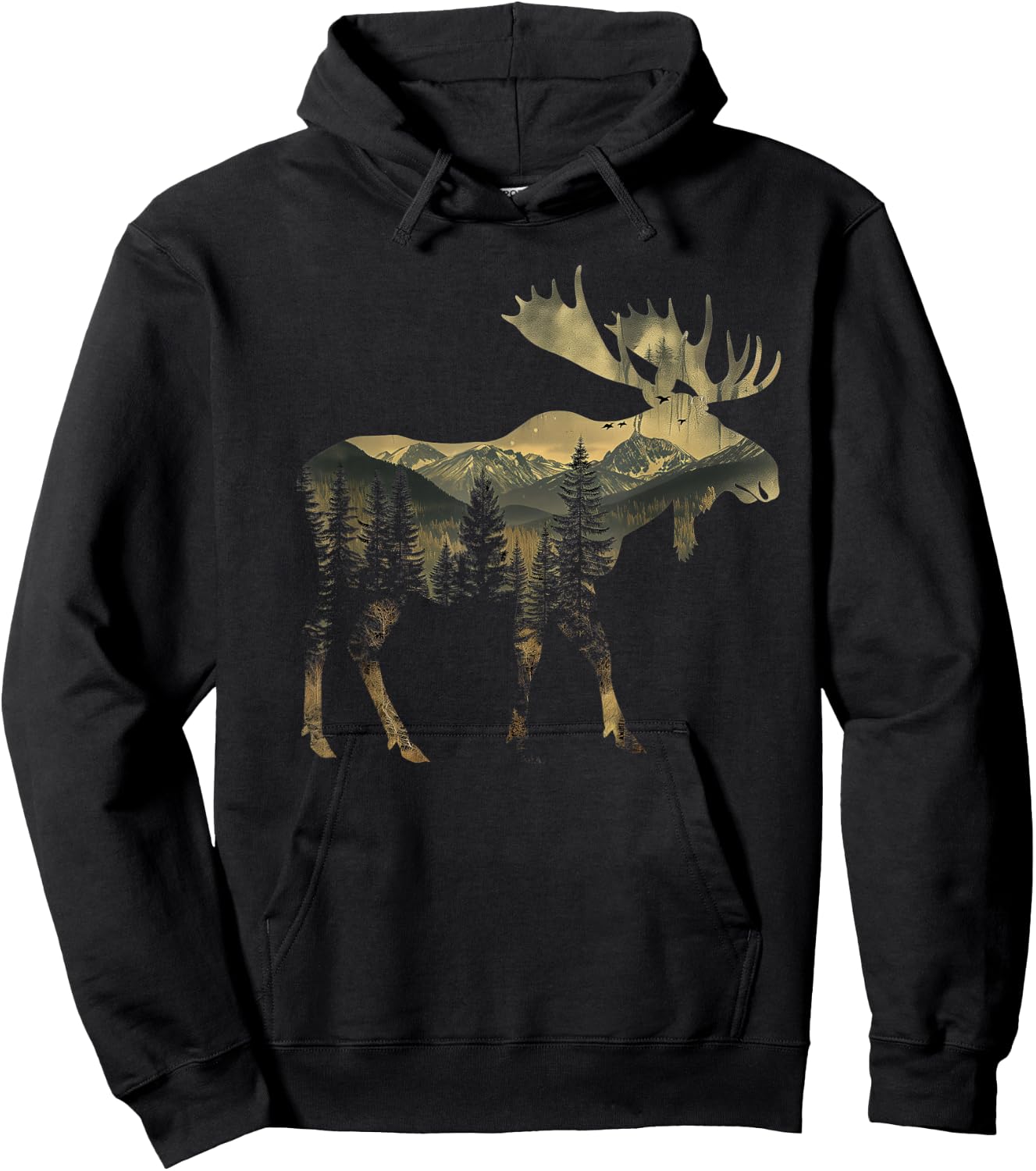 Elk Mountains Hiking Camping Alaska Nature Lovers Hoodie - Hoodie | Black