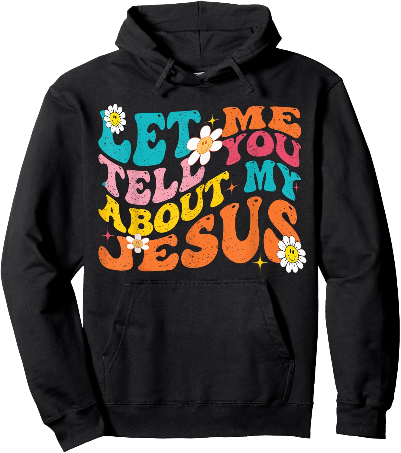 Let Me Tell You About My Jesus Retro Christian Religious Hoodie - Hoodie | Black