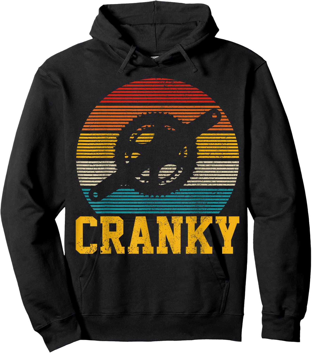Cranky Vintage Mountain Bike MTB Cycling Cyclist Gift Hoodie - Hoodie | Black