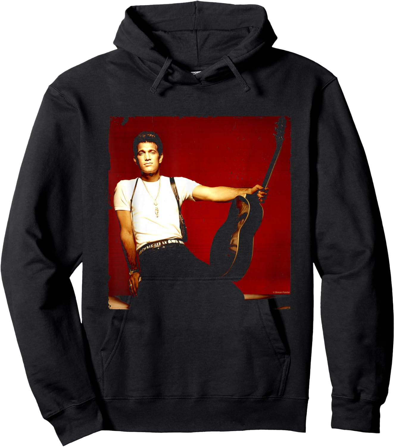 Singer Chris Isaak Studio Shoot By Simon Fowler Hoodie - Hoodie | Black