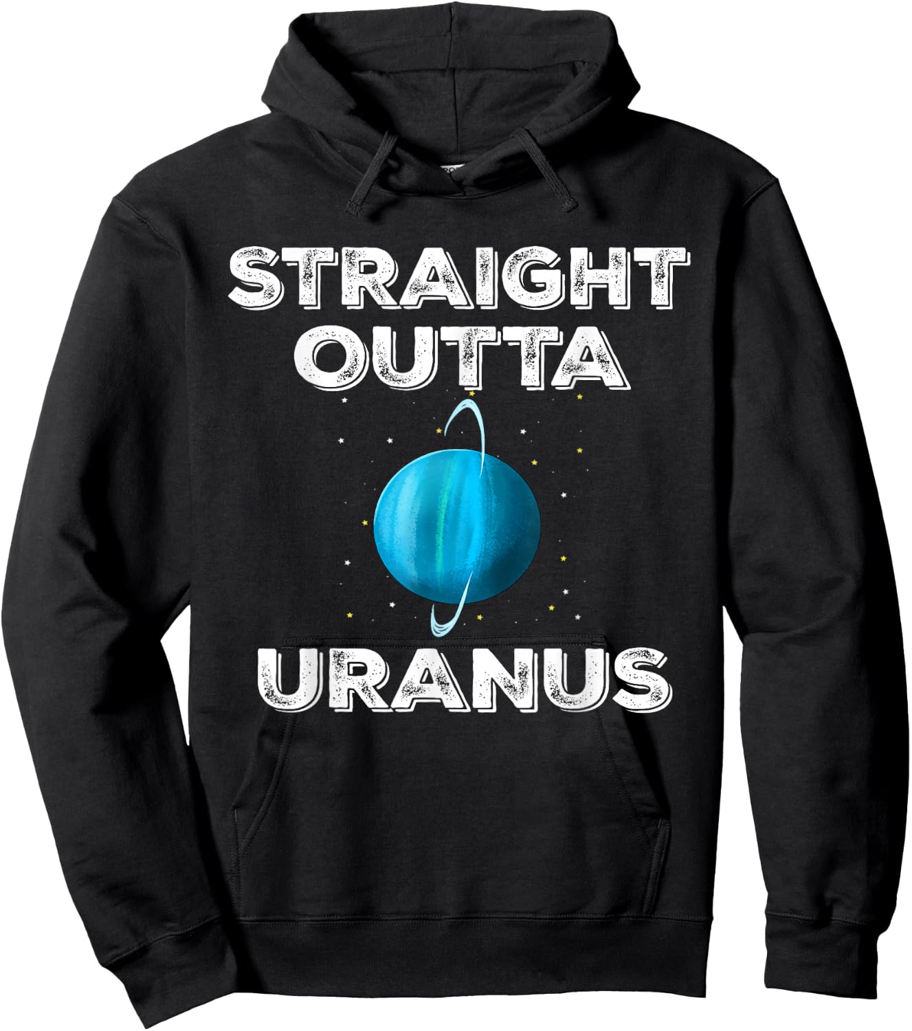 Straight Outta Uranus Hoodie - Hoodie | Black