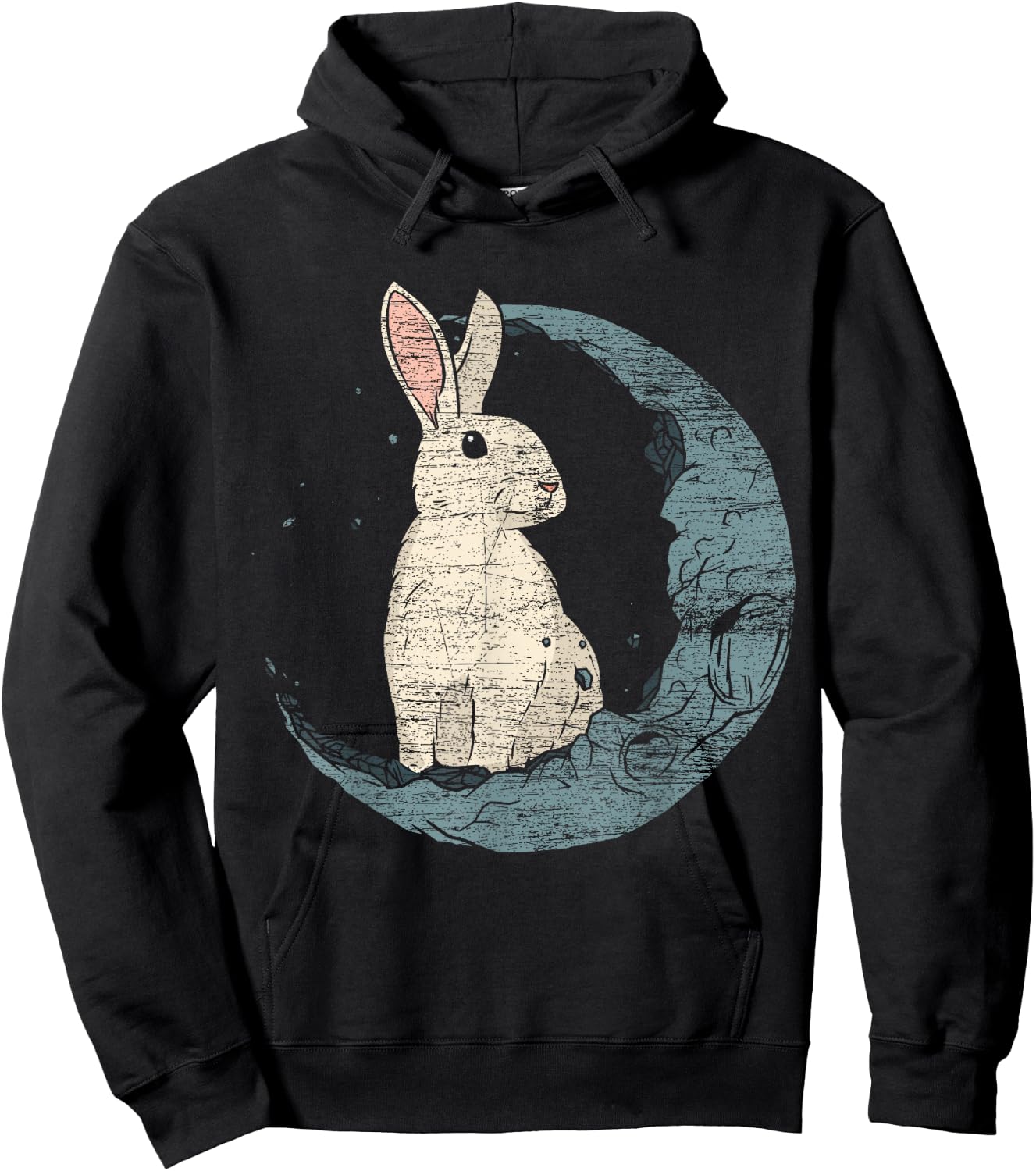 Moon Rabbit Hoodie - Hoodie | Black