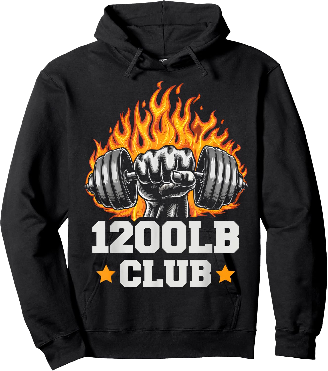 1200 Pound Club Gym Weightlifting Bodybuilders 1200 lb Club Hoodie - Hoodie | Black