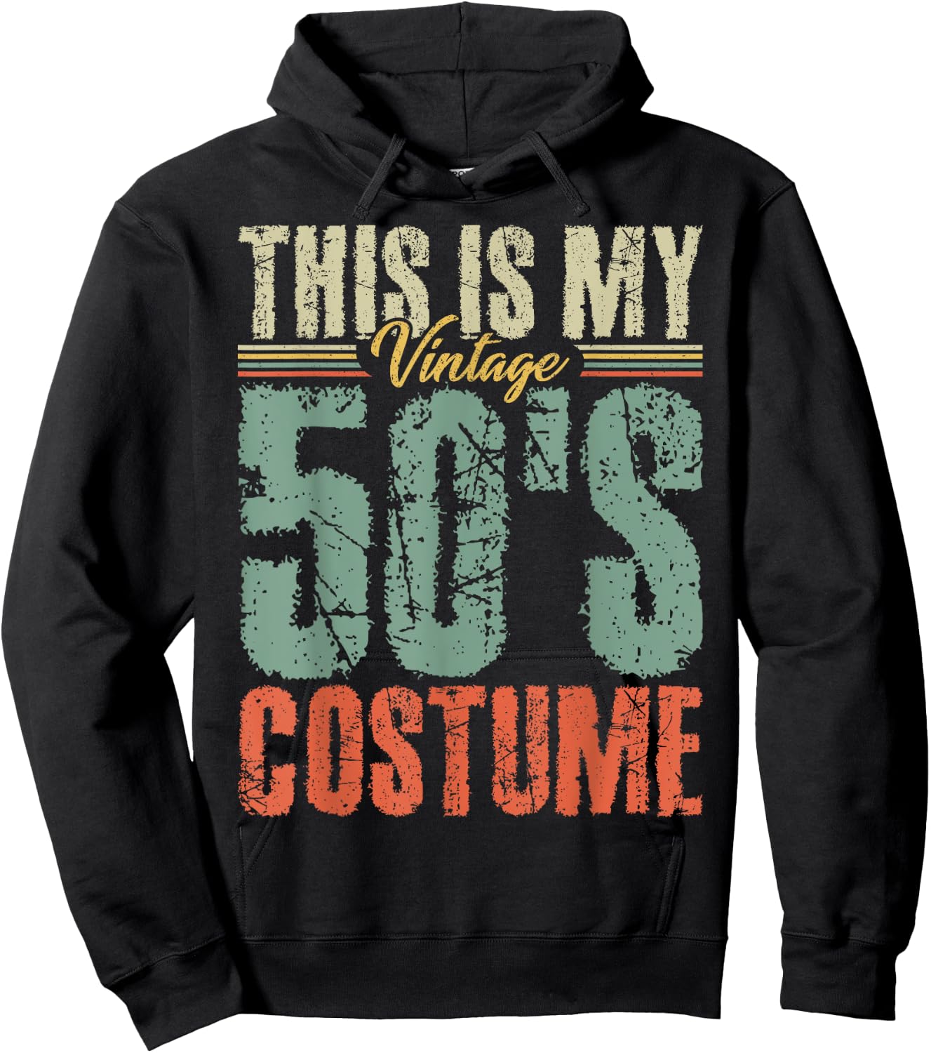 Vintage 50s Costume 50's Outfit 1950s Fashion 50 Theme Party Hoodie - Hoodie | Black