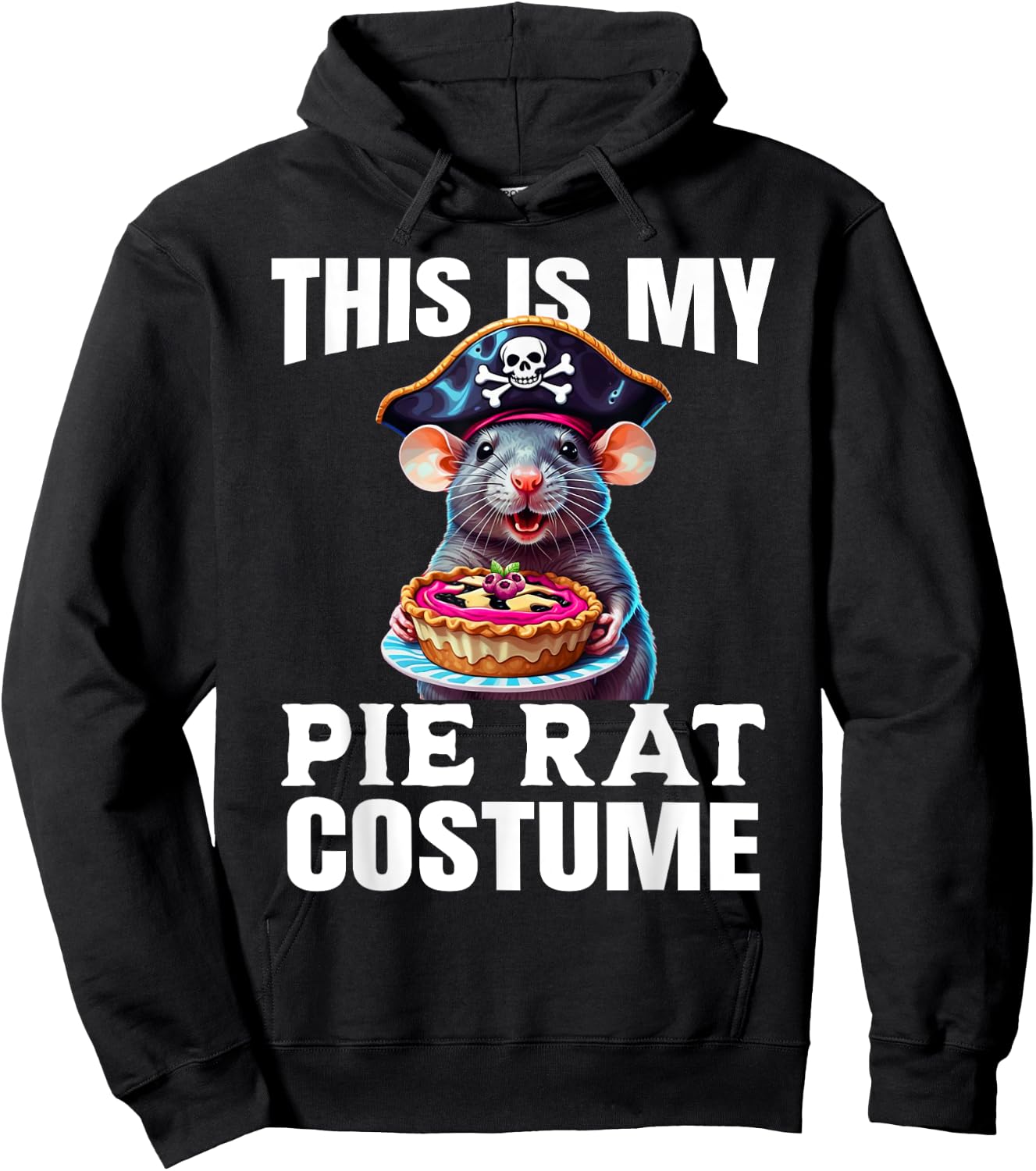 This is My Pie Rat Costume - Funny Pirate Costume Hoodie - Hoodie | Black