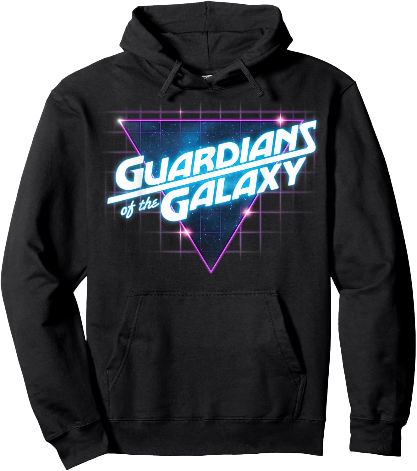 Marvel Guardians of The Galaxy Retro Vintage Line Logo Small Hoodie - Hoodie | Black