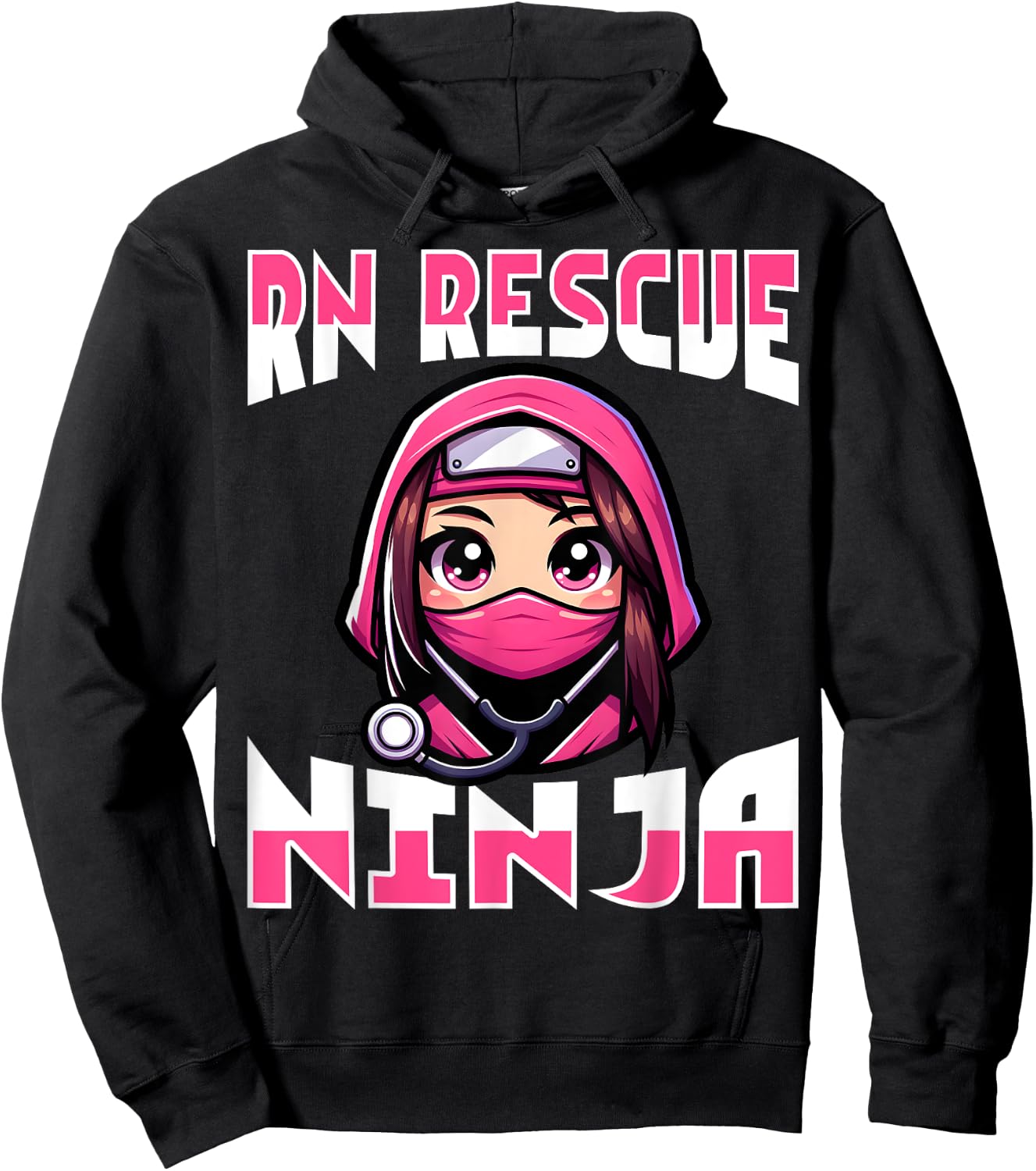 RN Rescue Ninja - Men Women Registered Nurse Nursing Gifts Hoodie - Hoodie | Black