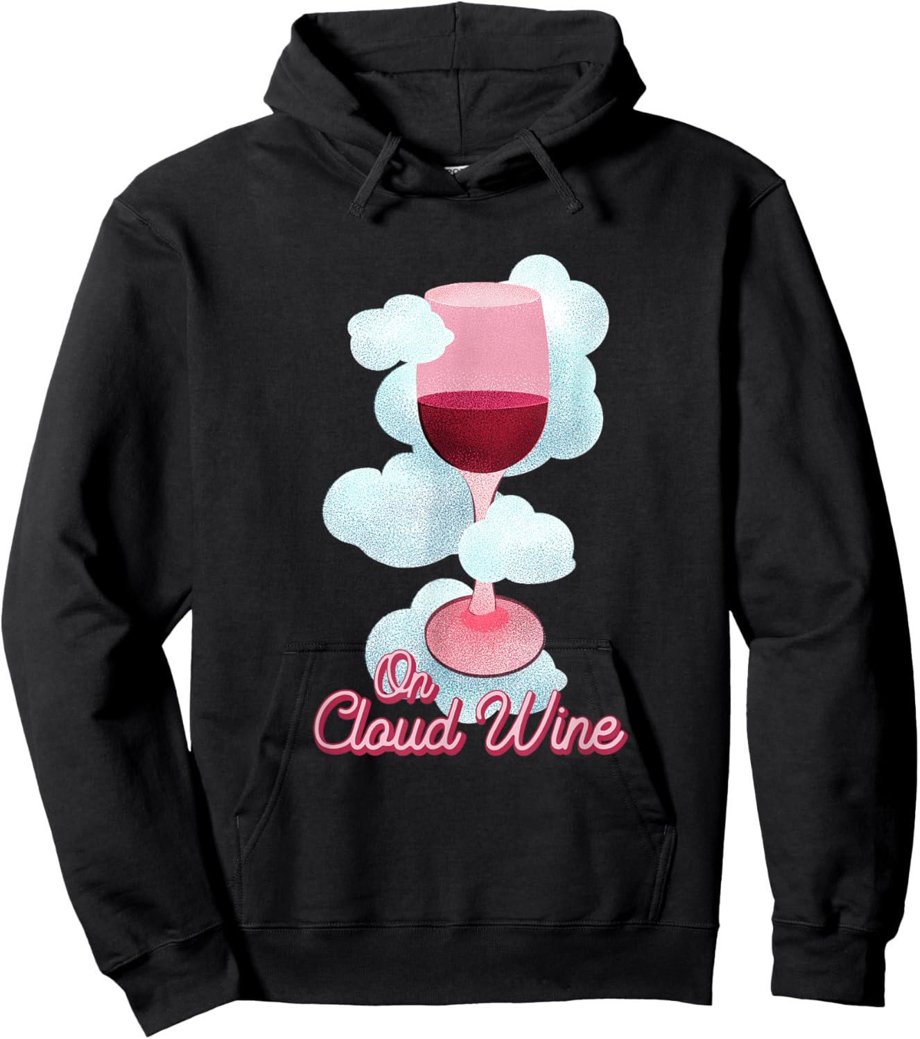 On Cloud Wine - Cute for Wine Lovers Hoodie - Hoodie | Black