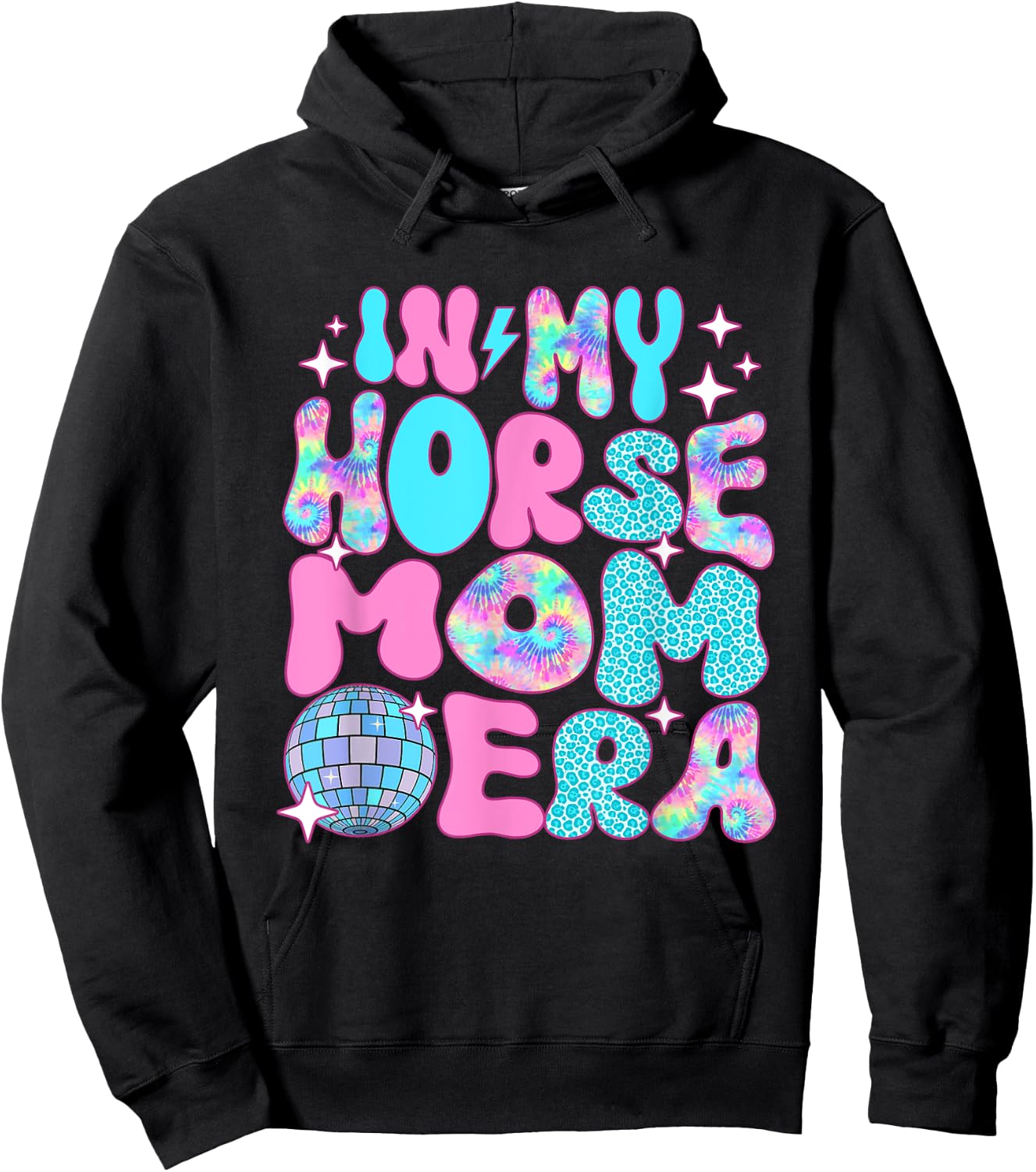 Disco In My Horse Mom Era Hoodie - Hoodie | Black