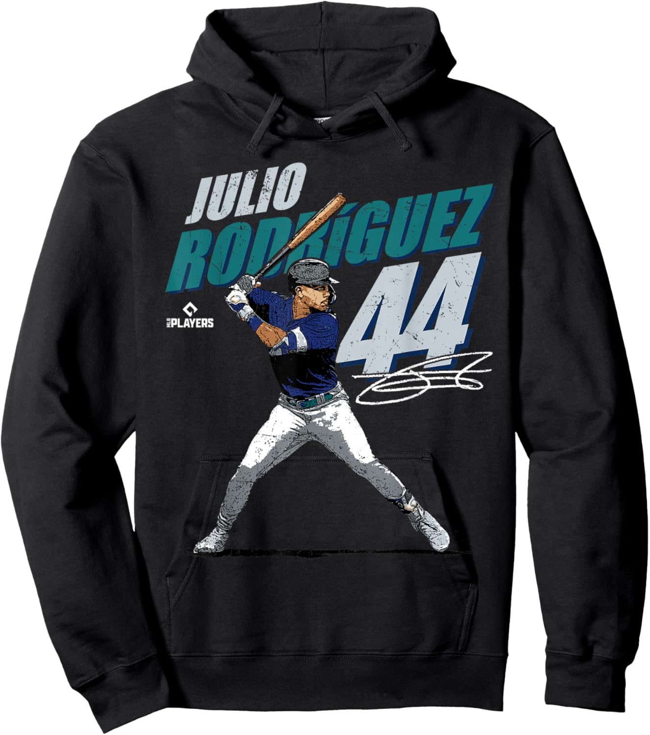 Julio Rodriguez | Seattle Baseball MLB Players | MLBJROD3001 Hoodie - Hoodie | Black