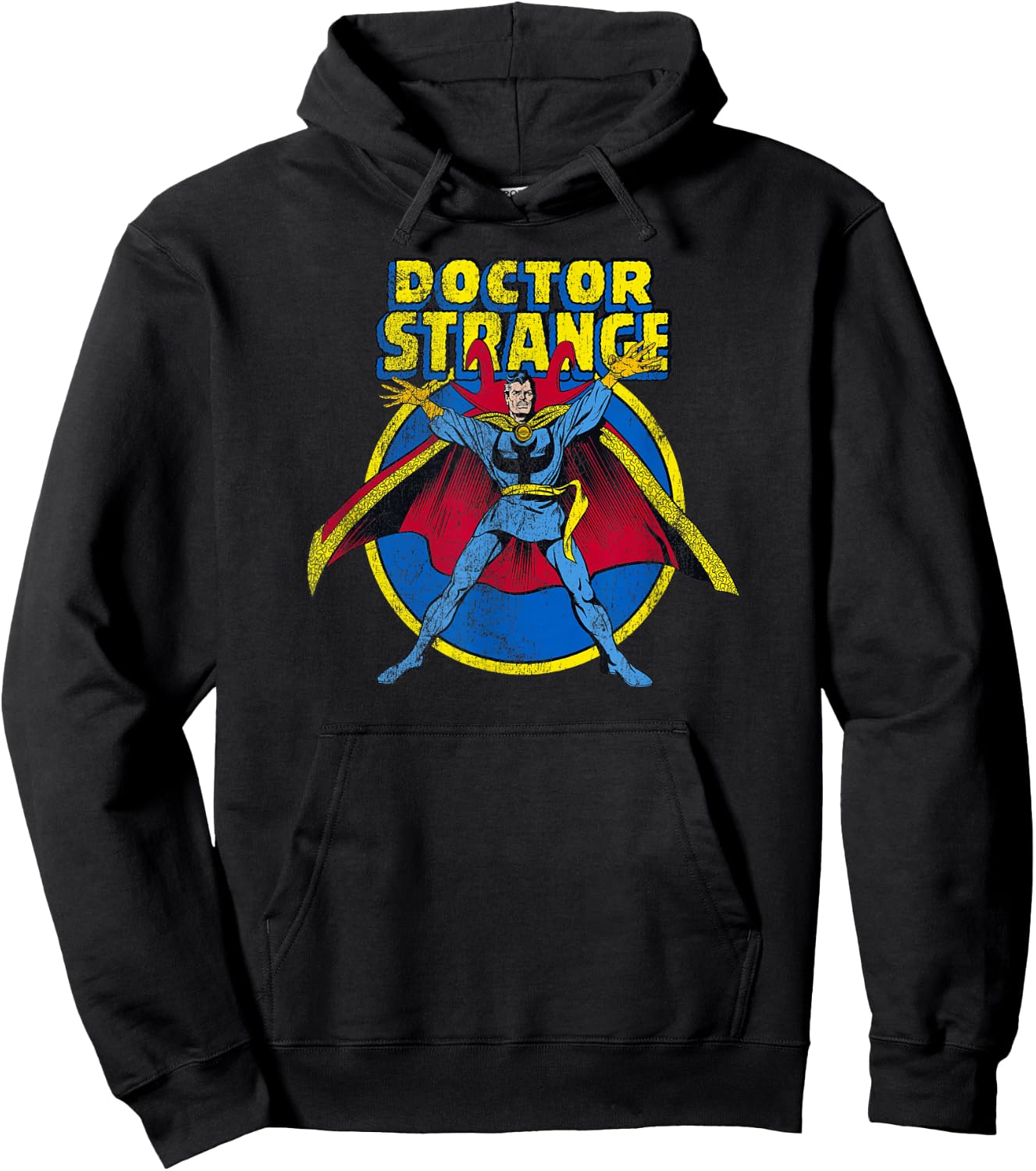 Marvel Comics Retro Doctor Strange Vintage Sorcerer Logo Hoodie - Hoodie | Black