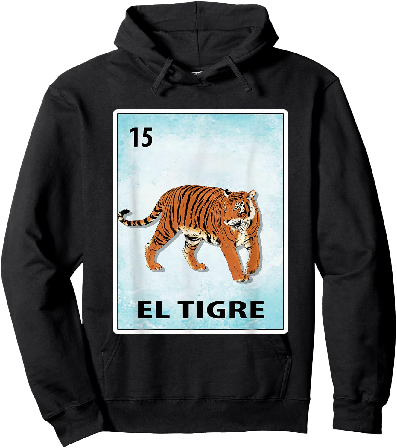 El Tigre Mexican Tiger Cards Hoodie - Hoodie | Black