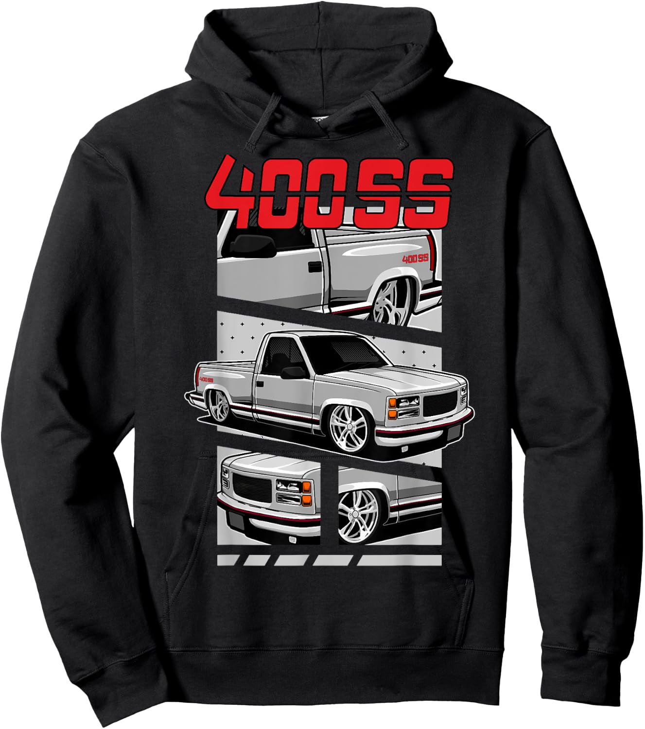 GMT800 1500 Truck 90S K1500 C1500 GMT400 Hoodie - Hoodie | Black