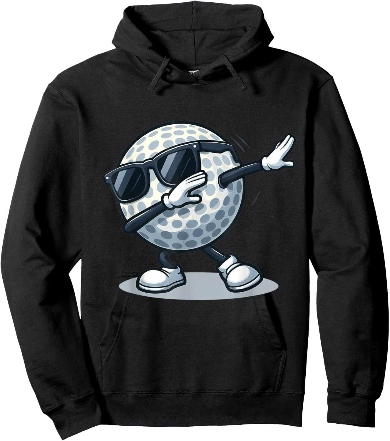 Dabbing Golf Ball Shirt Funny Boys Men Women Sports Player Hoodie - Hoodie | Black