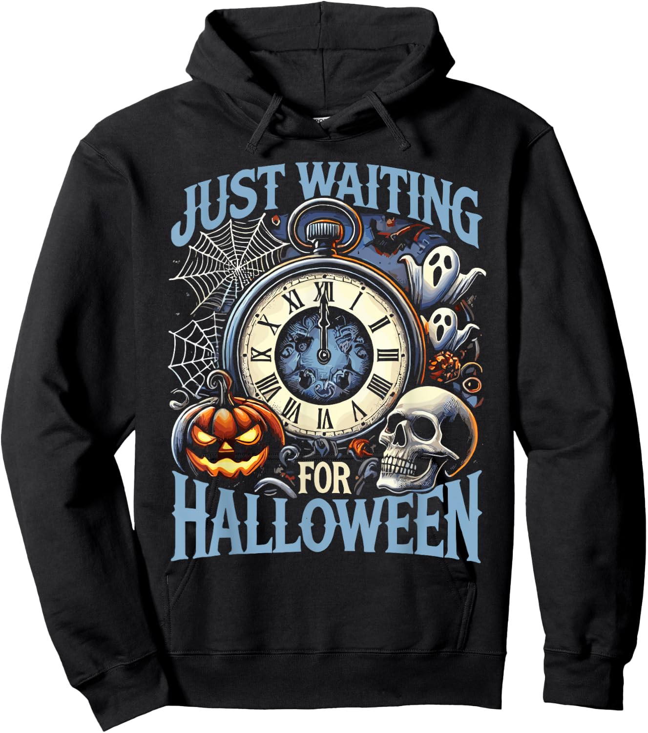 Halloween Summer Just Waiting For Halloween Summerween Hoodie - Hoodie | Black