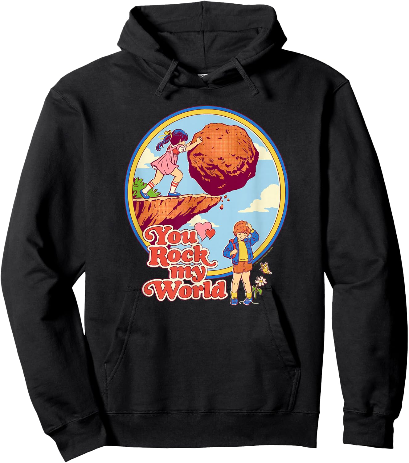 Steven Rhodes You Rock My World Valentine's Day Dark Humor Hoodie - Hoodie | Black