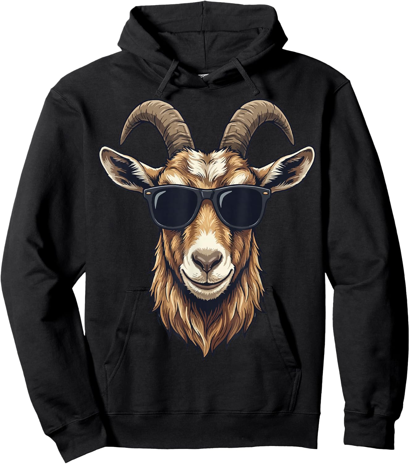 Goat Sunglasses Hoodie - Hoodie | Black