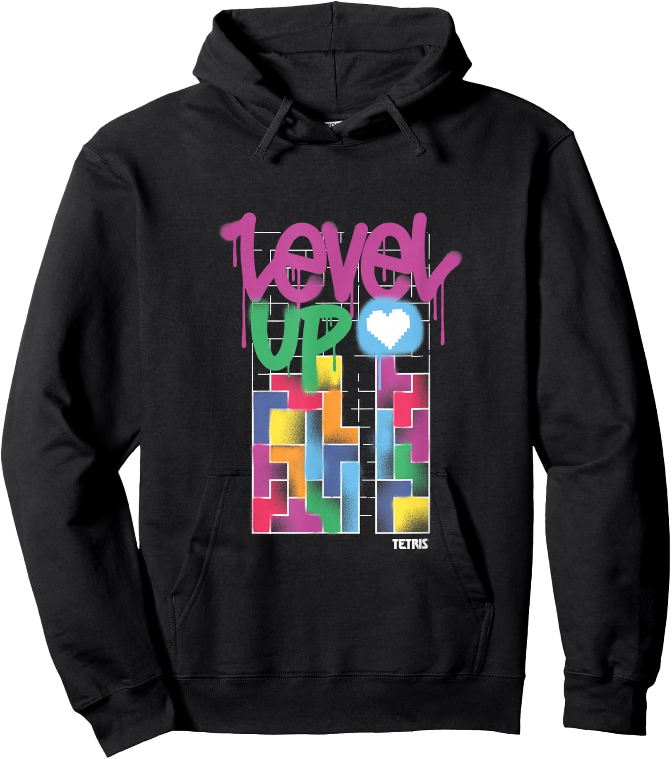 Tetris Level Up Hoodie - Hoodie | Black