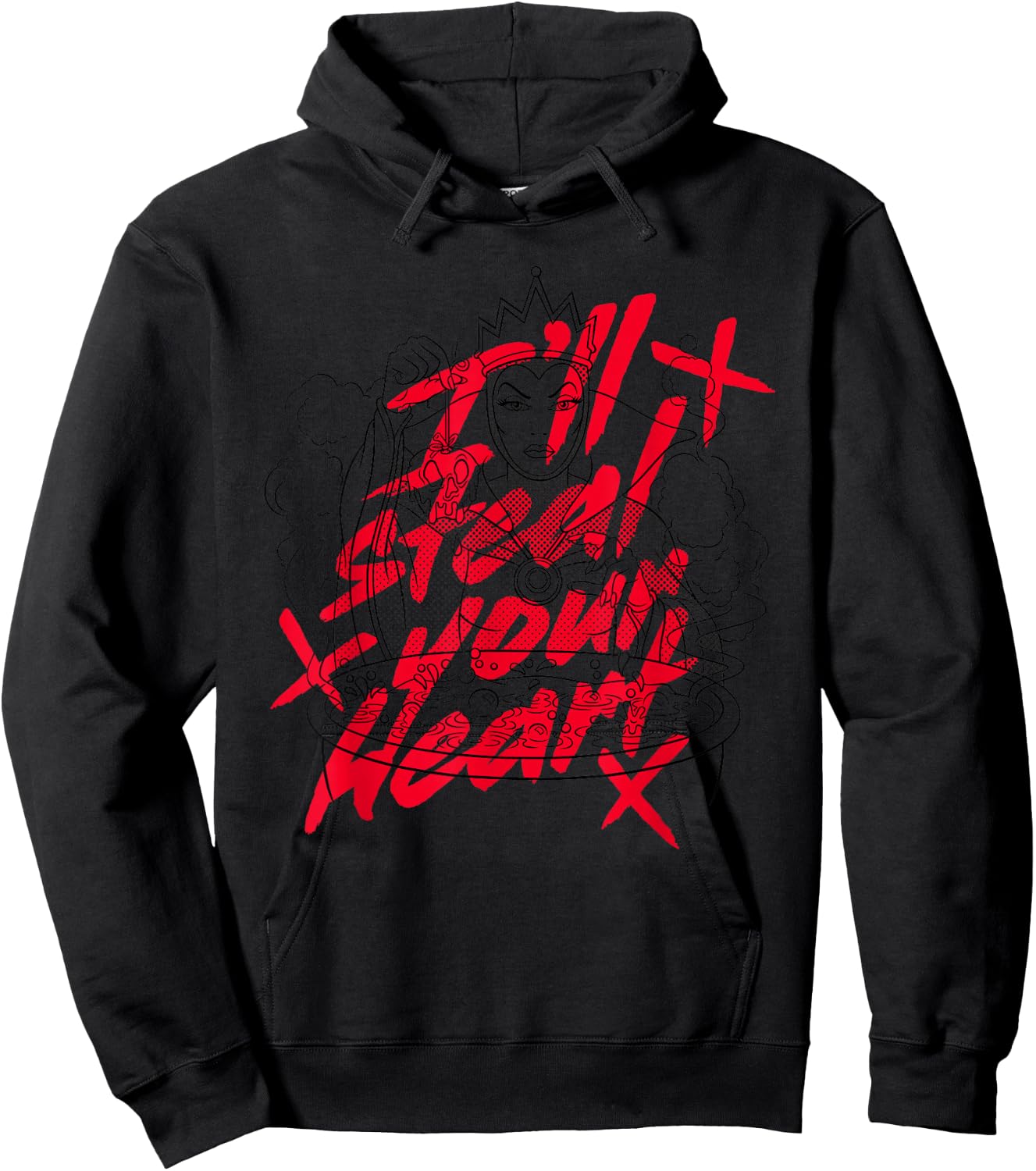 Disney Villains Evil Queen I'll Steal Your Heart Hoodie - Hoodie | Black