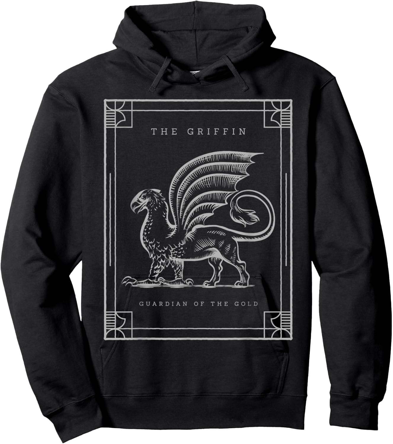 Griffin Gryphon Mythical Creature RPG Fantasy Mythology Hoodie - Hoodie | Black