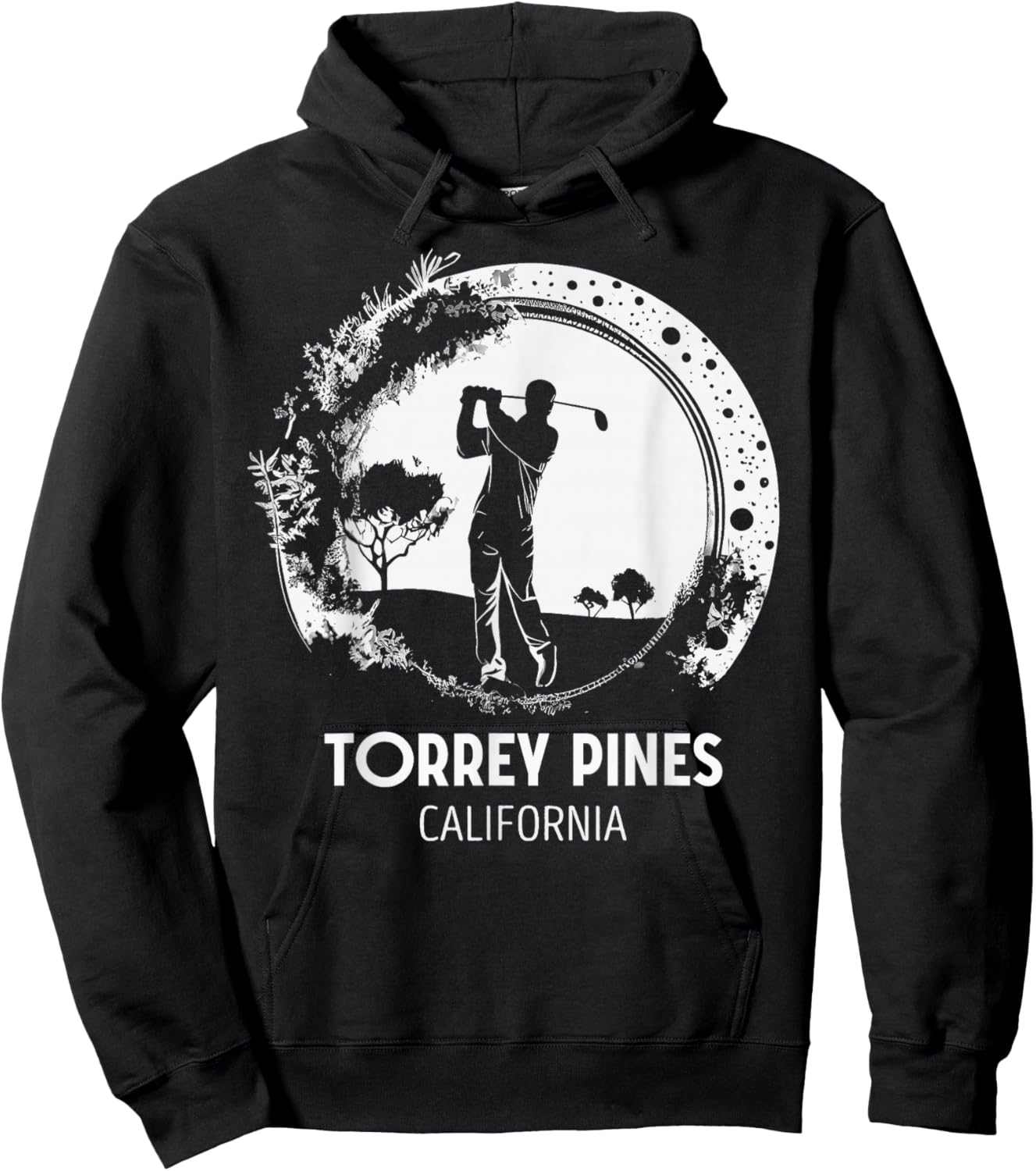 Golf Golfing Torrey Pines Hoodie - Hoodie | Black