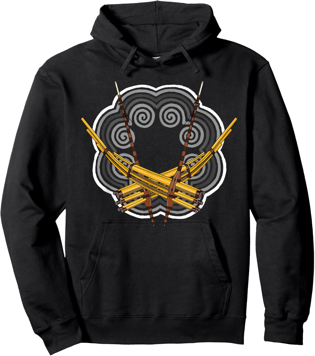 Hmong Hmoob Qeej Hoodie - Hoodie | Black