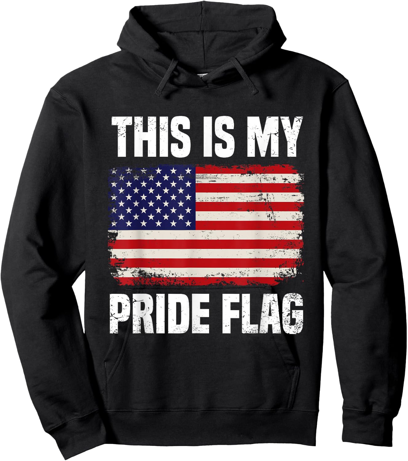 This Is My Pride Flag USA American 4th of July Hoodie - Hoodie | Black