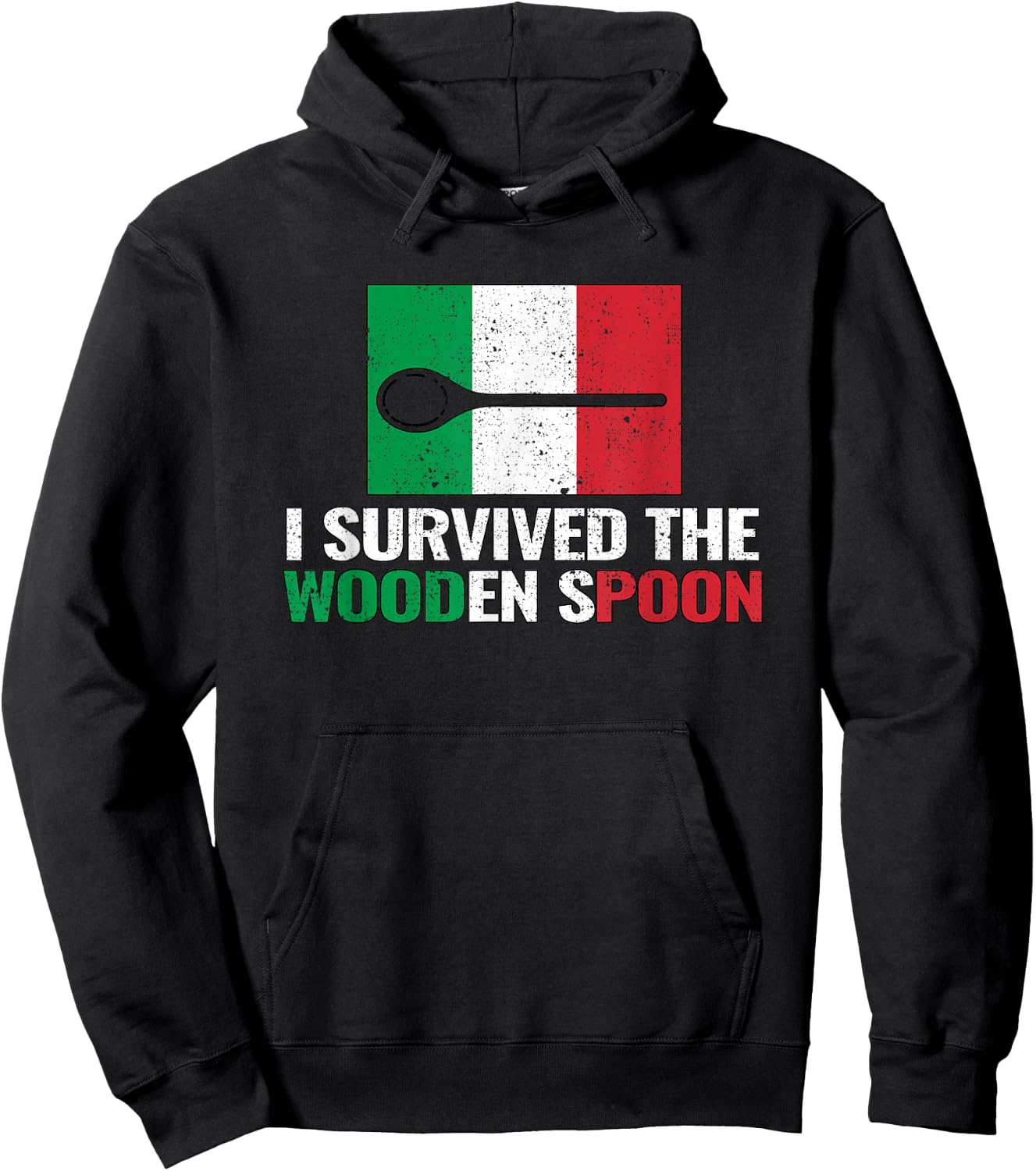 I Survived The Wooden Spoon Hoodie - Hoodie | Black