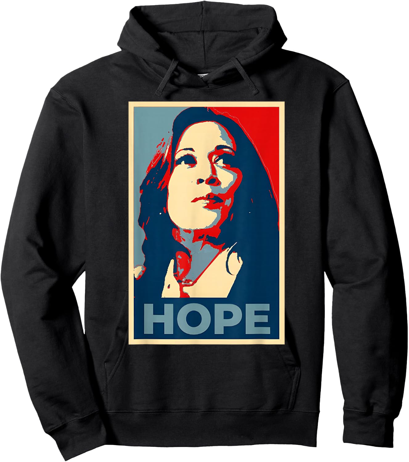 Vintage HOPE We're With Her Kamala Harris 2024 Obama Poster Hoodie - Hoodie | Black