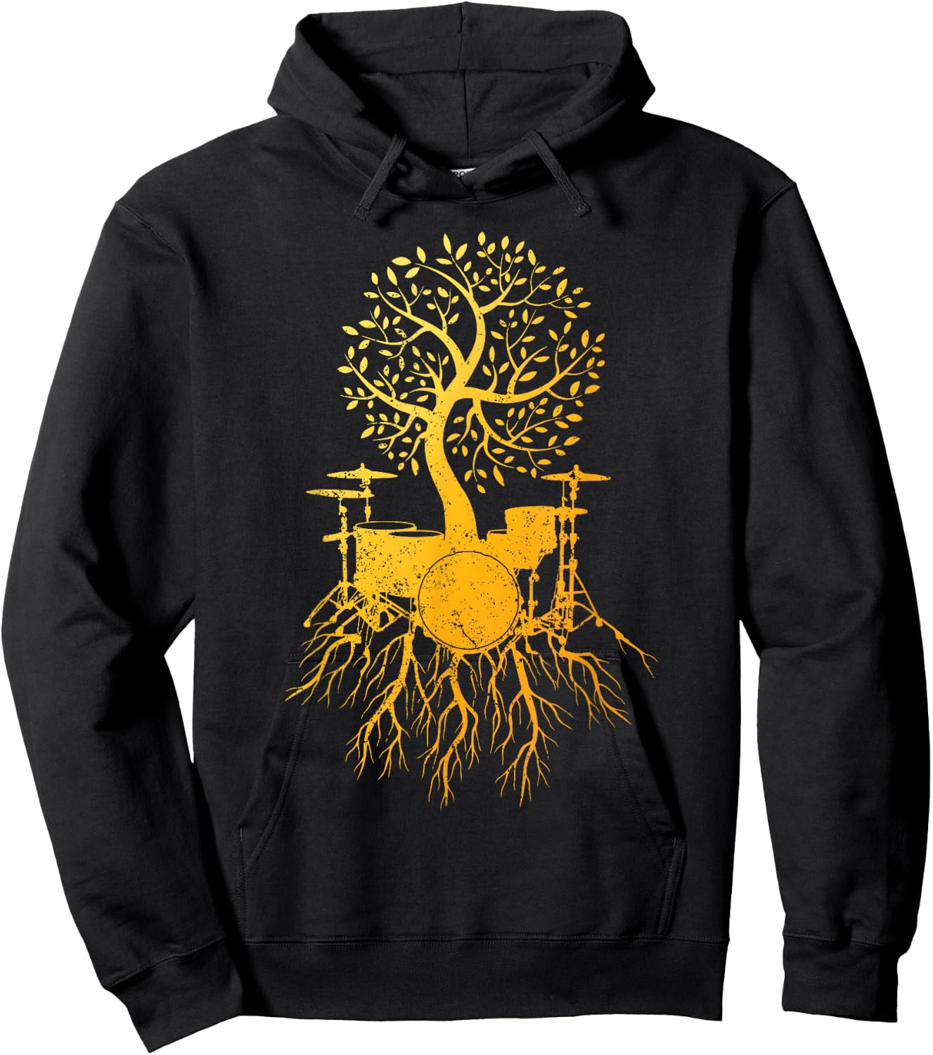 Cool Drum Set Art Women Drummer Music Drumming Lover Hoodie - Hoodie | Black