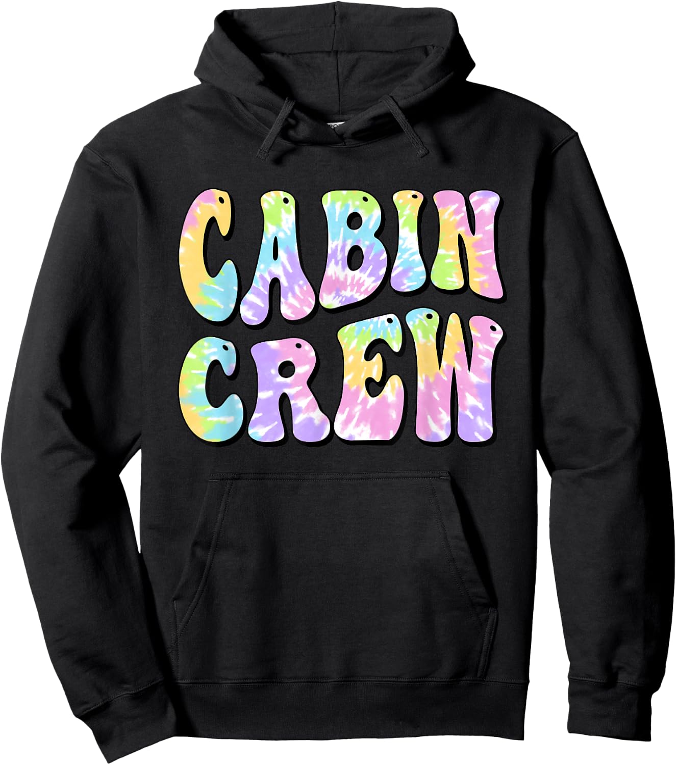 Cabin Crew Summer Mountain Lake Vacation Women Girl Kids Hoodie - Hoodie | Black
