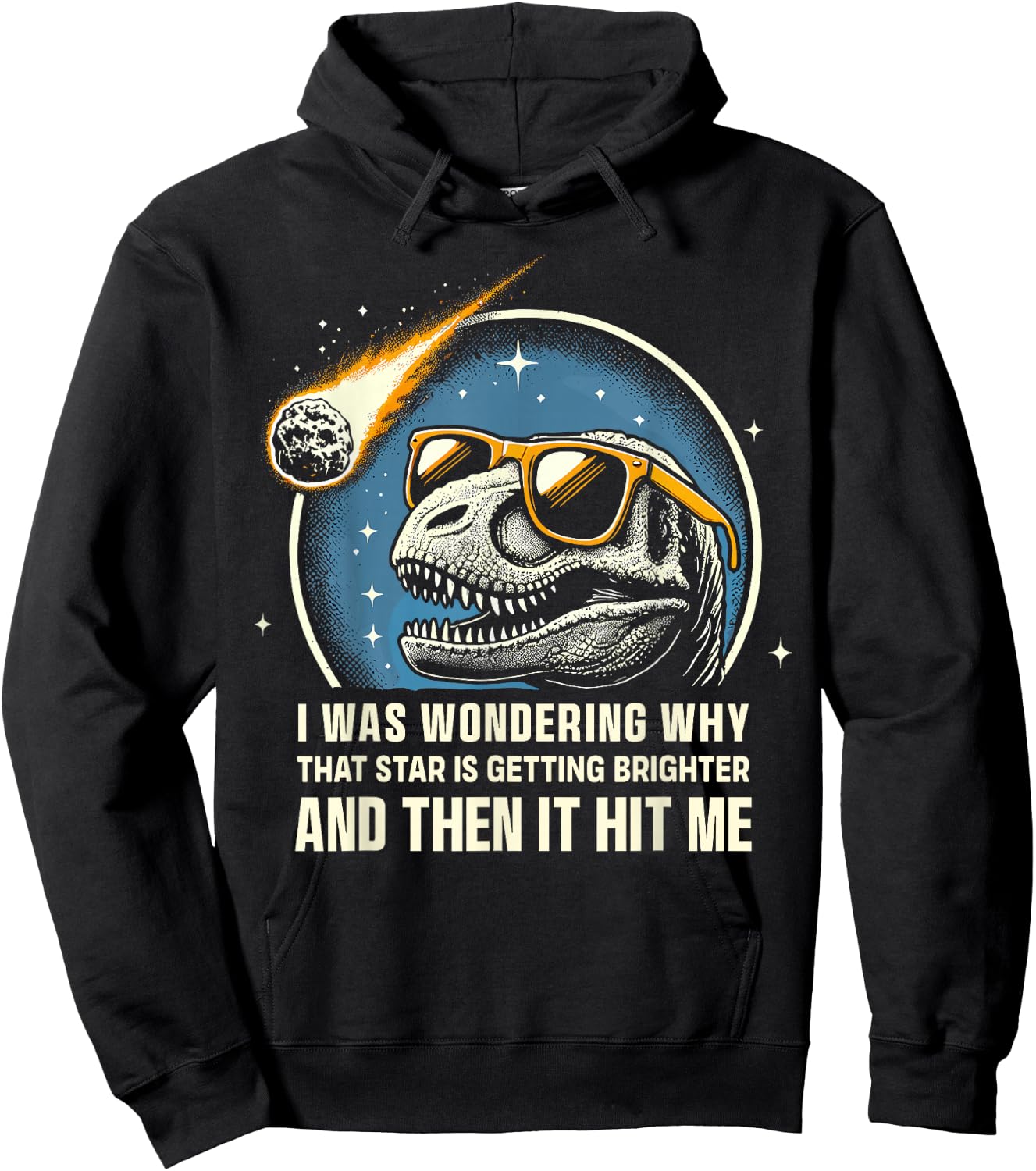 Dinosaur T-Rex Novelty Men Kids Women Funny Dinosaur Hoodie - Hoodie | Black