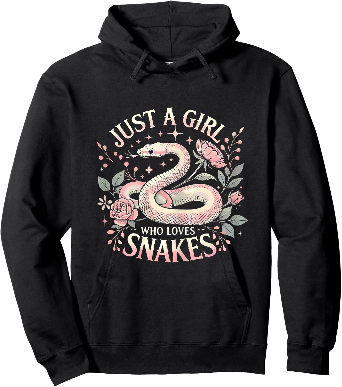 Just a Girl who Loves Snakes Hoodie - Hoodie | Black