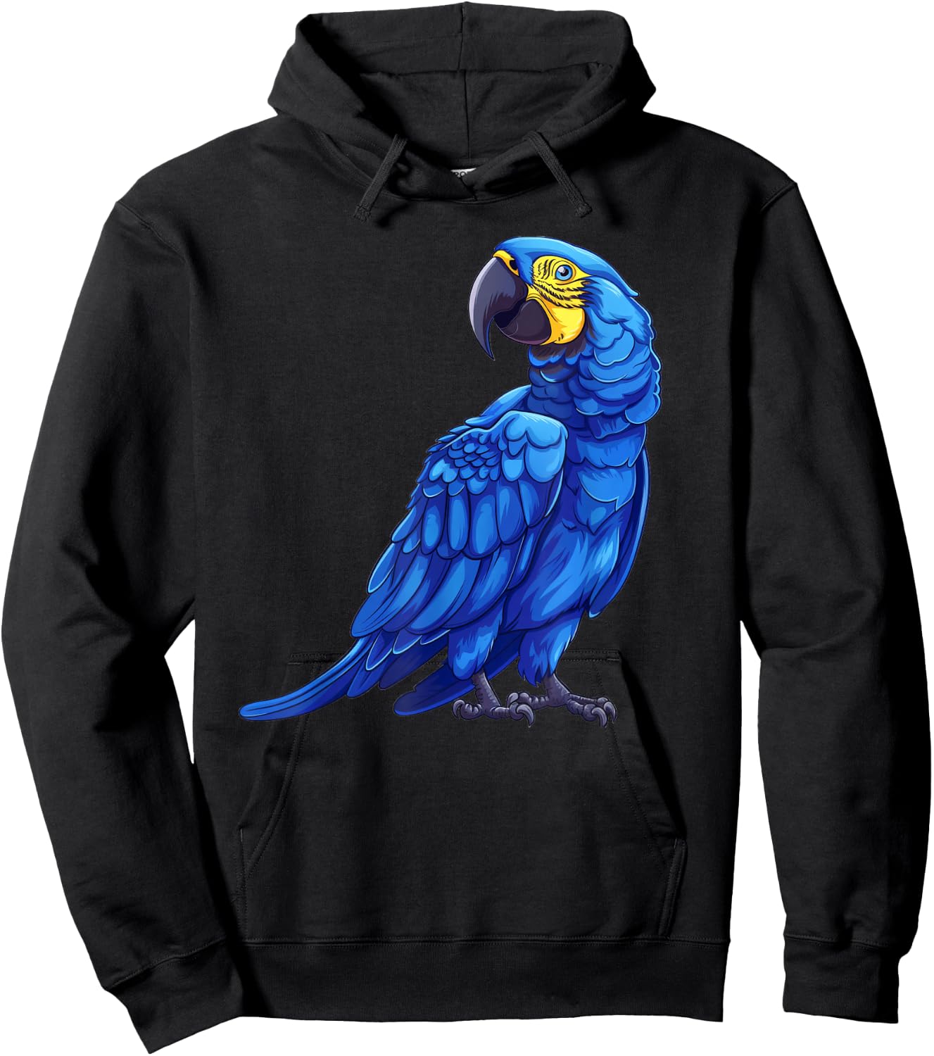 Hyacinth Macaw Funny Hoodie - Hoodie | Black