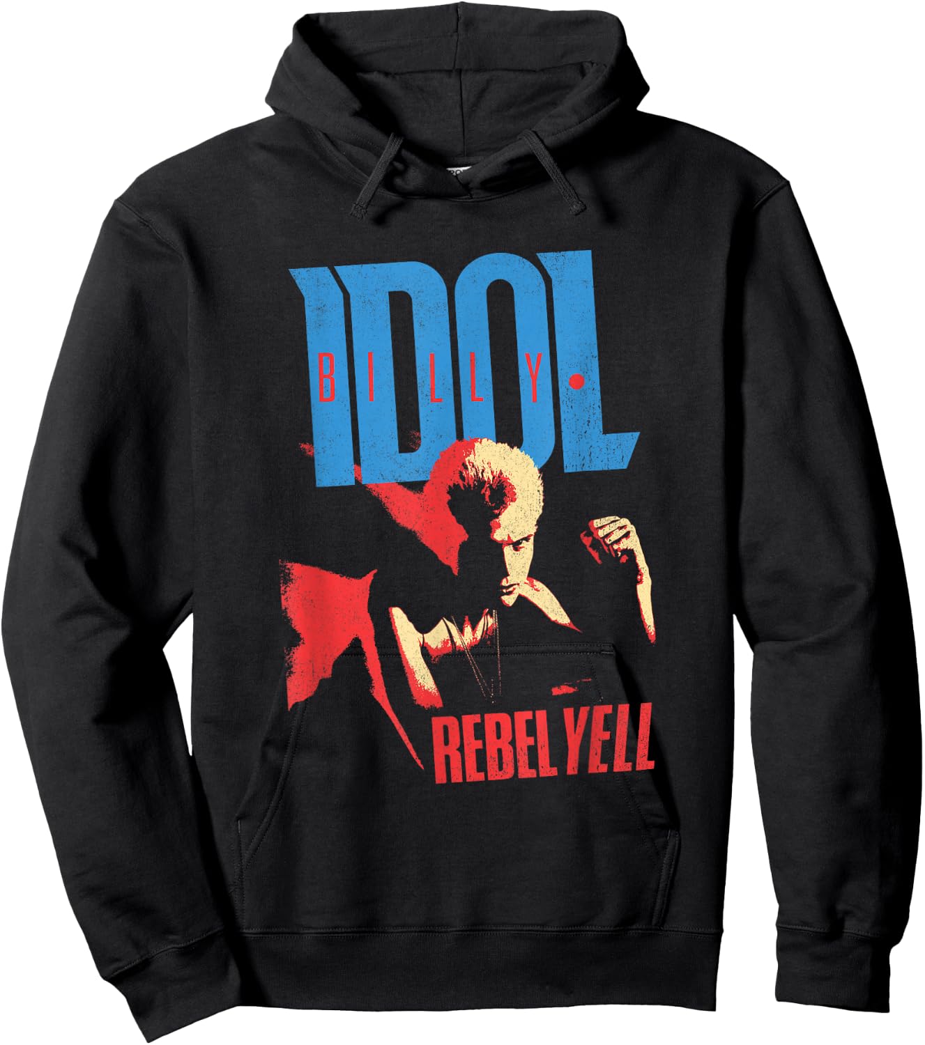 Billy Idol - Rebel Yell Tracklist Hoodie - Hoodie | Black