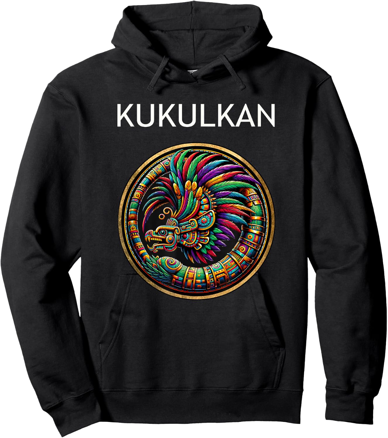 Kukulkan Mayan God of the Wind and Rain Hoodie - Hoodie | Black