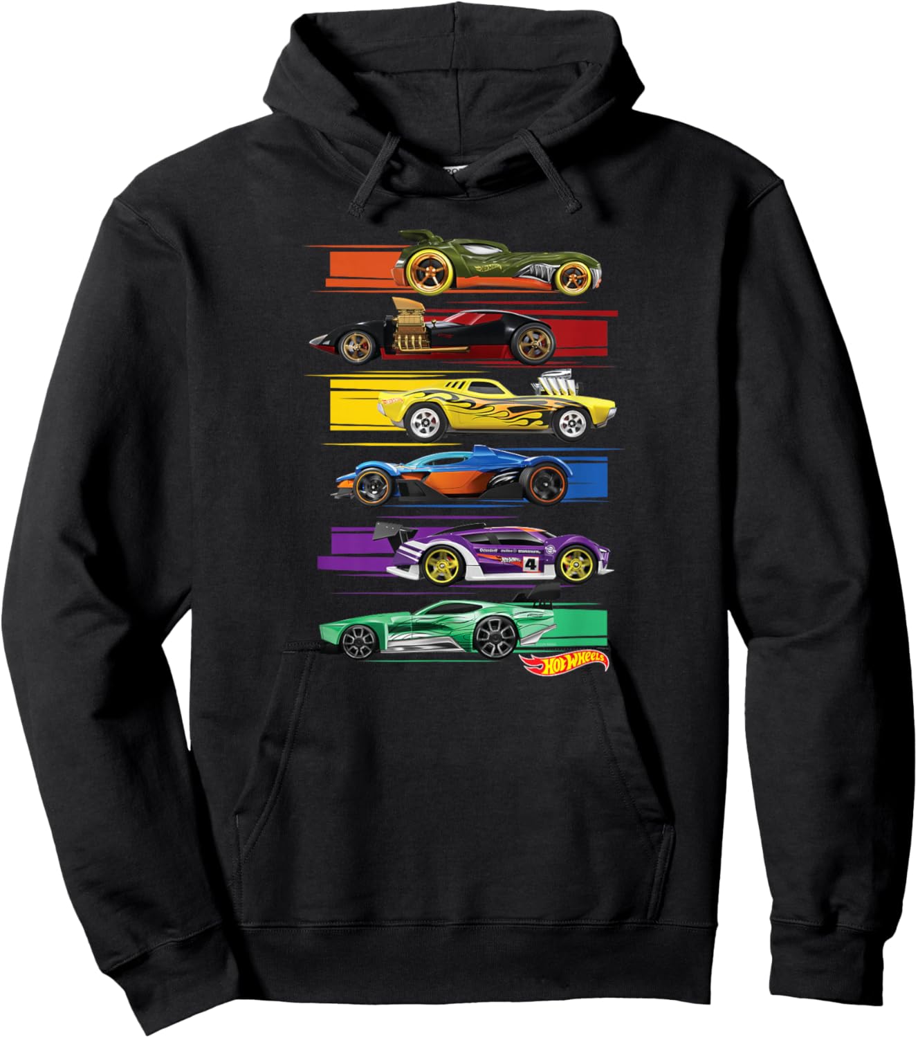 Hot Wheels Multi Car Hoodie - Hoodie | Black
