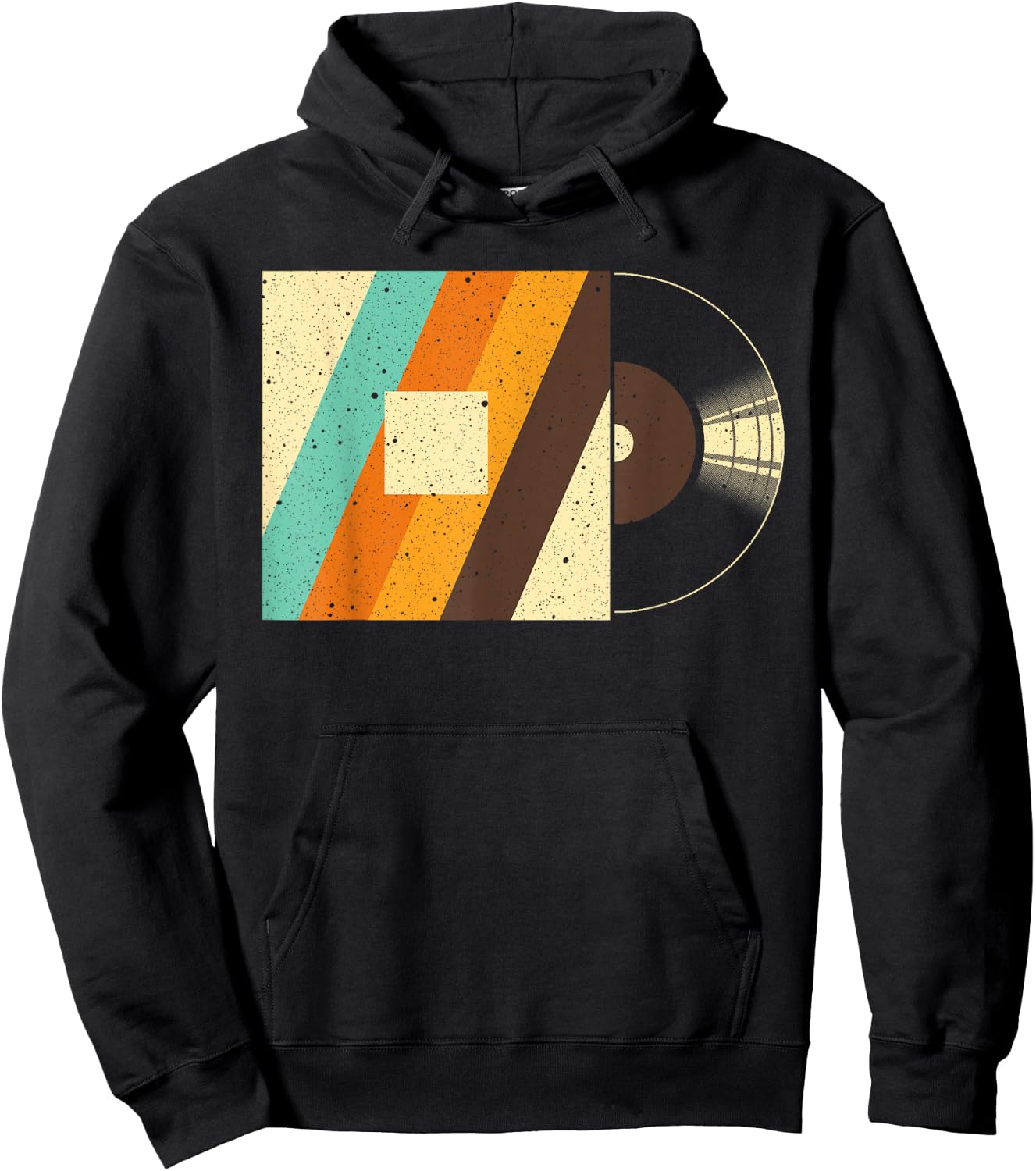 Cool Vinyl Record Women Record Lover Jazz Turntable Hoodie - Hoodie | Black