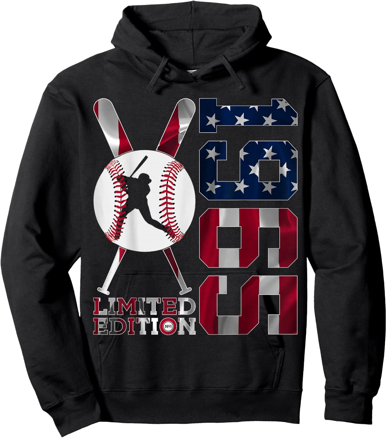 60th BIRTHDAY BASEBALL LIMITED EDITION 1965 Hoodie - Hoodie | Black