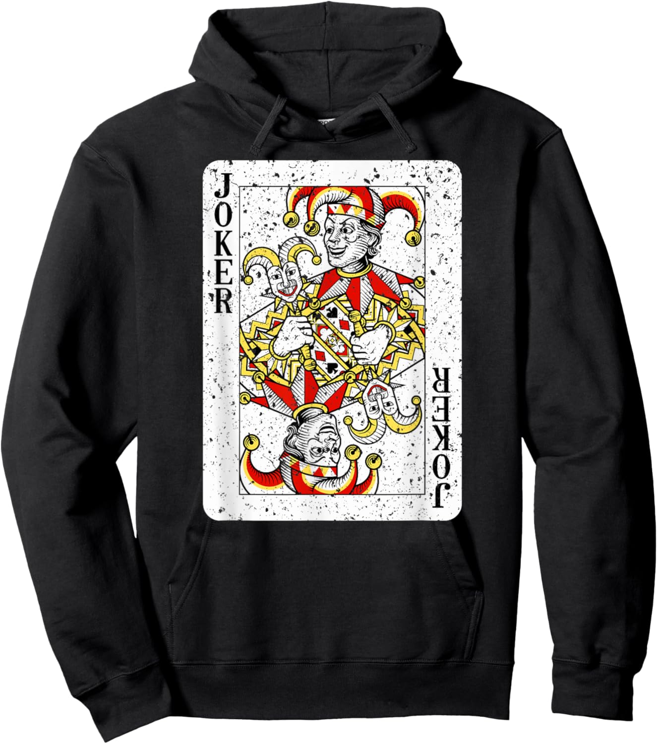 Joker Deck of Playing Cards Vintage Retro Style Hoodie - Hoodie | Black