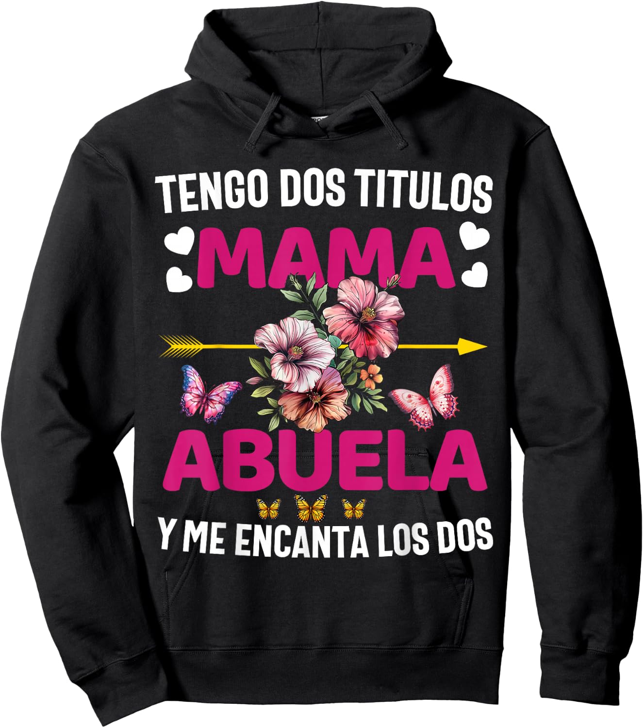 Regalos Para Abuela Dia De Las Madre Mama Camiseta Chistosa Hoodie - Hoodie | Black