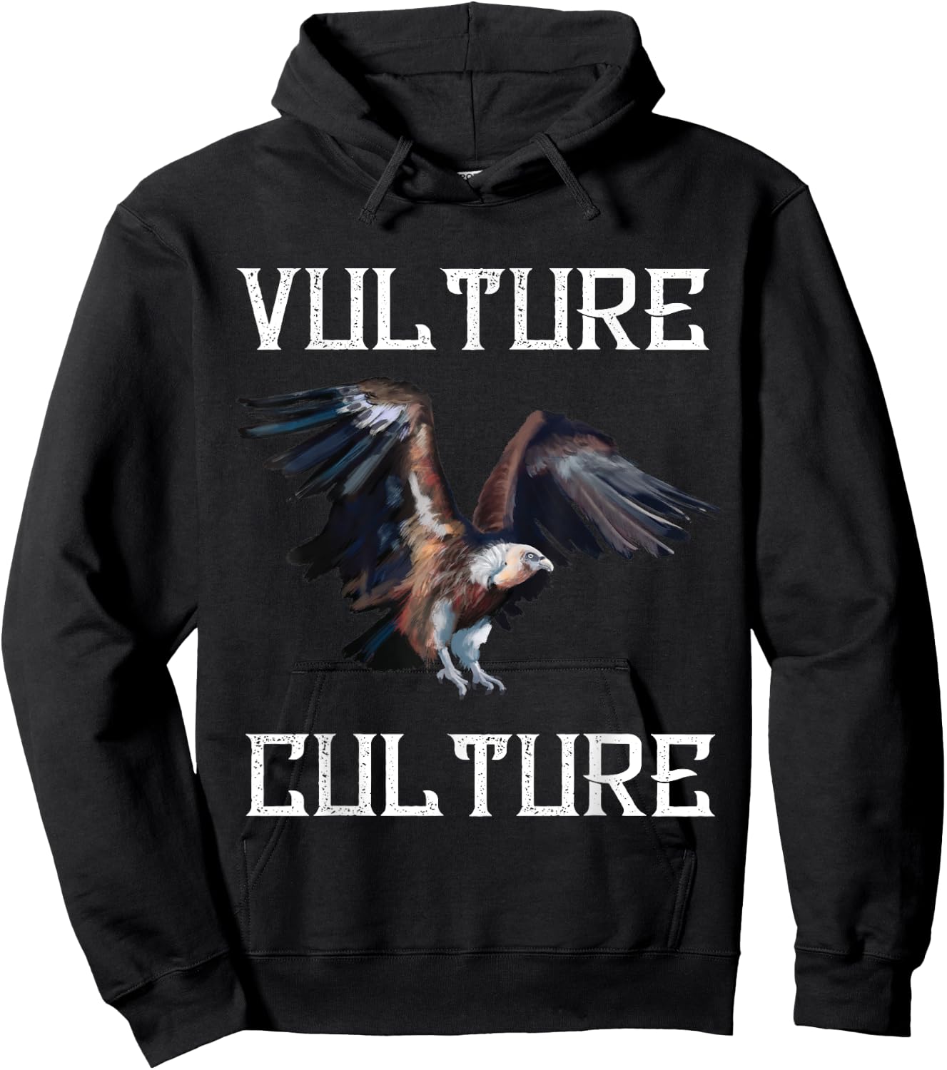 Vulture Culture Ornithology Turkey Vulture Bird Vulture Hoodie - Hoodie | Black