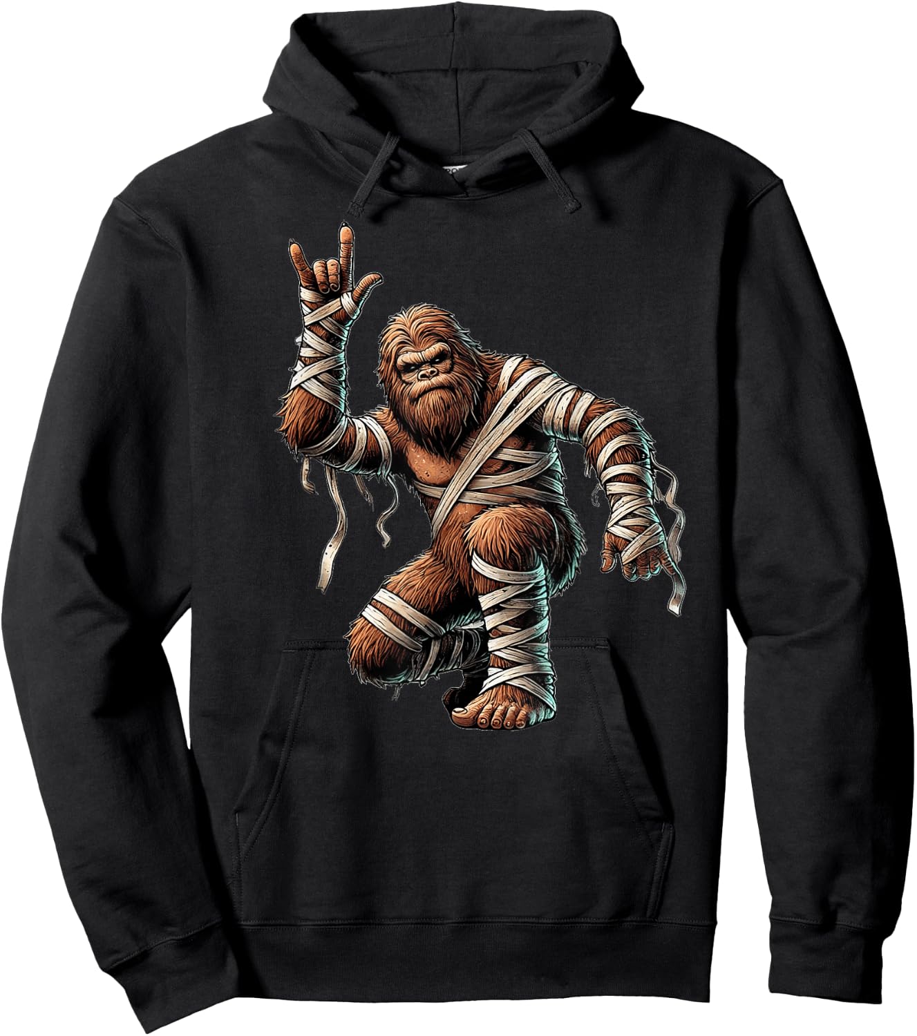 Bigfoot Sasquatch Halloween Bigfoot Women Kids Hoodie - Hoodie | Black