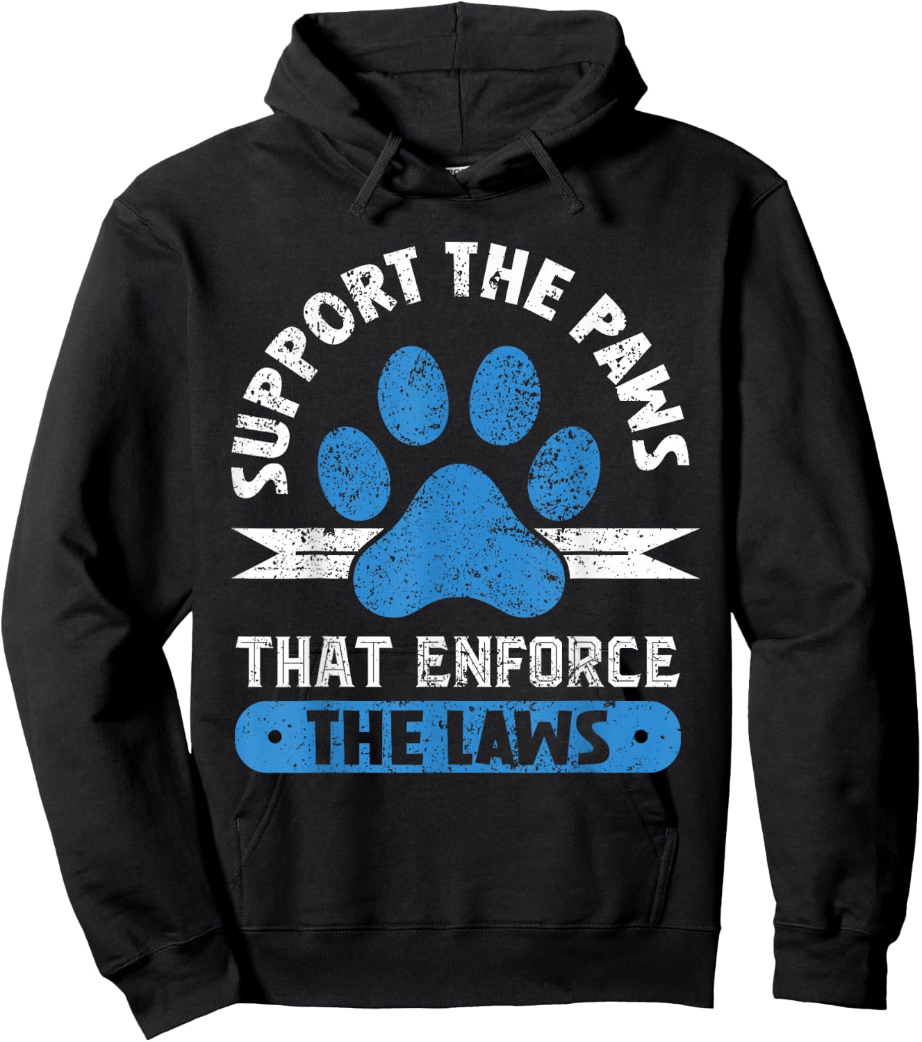 Supporting the paws that enforce the laws - K9 Police Dog Hoodie - Hoodie | Black