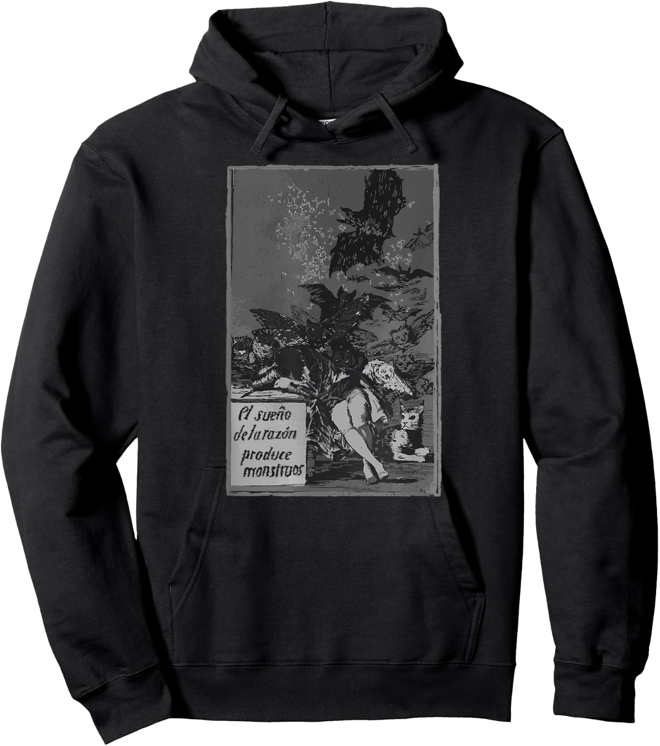 Spanish Francisco Goya Sleep of Reason Hoodie - Hoodie | Black