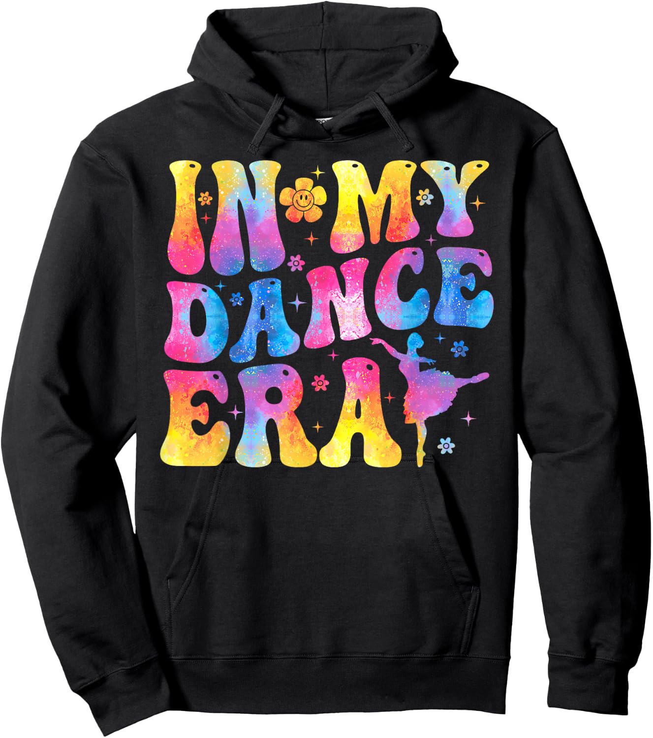 Retro In My Dance Era Ballet Dancer Girls Hoodie - Hoodie | Black