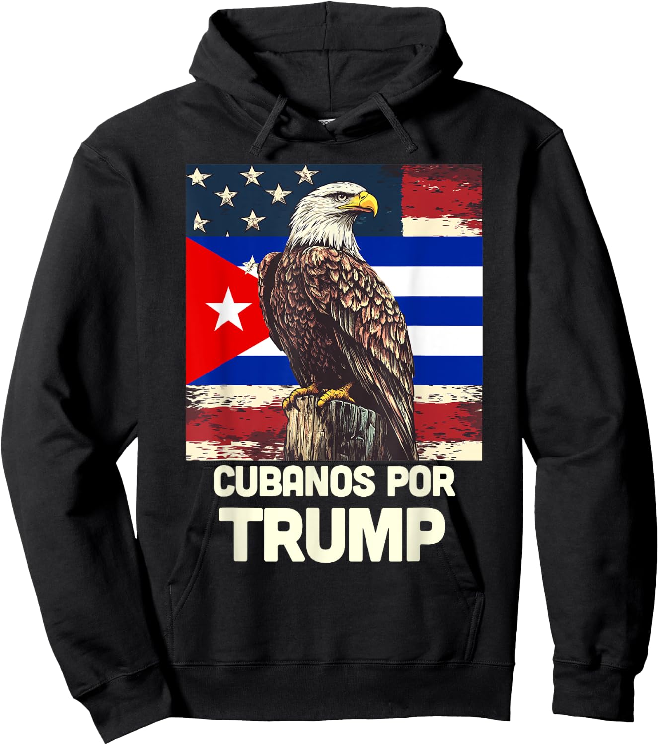 Cubanos Por Trump Hoodie - Hoodie | Black